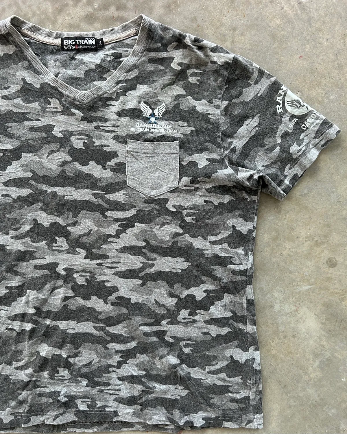 Big Train Camo Graphic Tee with Pocket - Photo 2