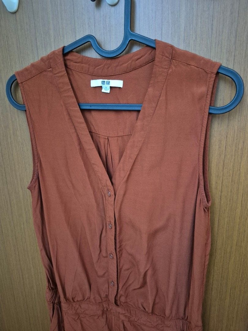 Uniqlo Rust Sleeveless Uniqlo Playsuit - Size S - Photo 4