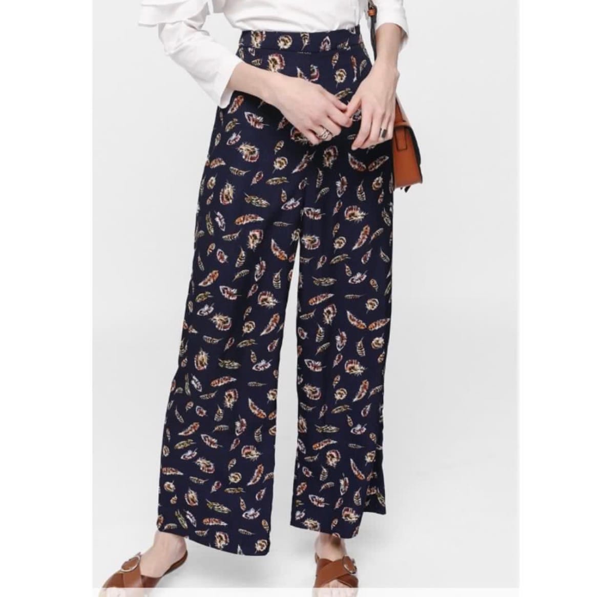 Love, Bonito Love Bonito printed wide-leg pants, XS - Photo 4