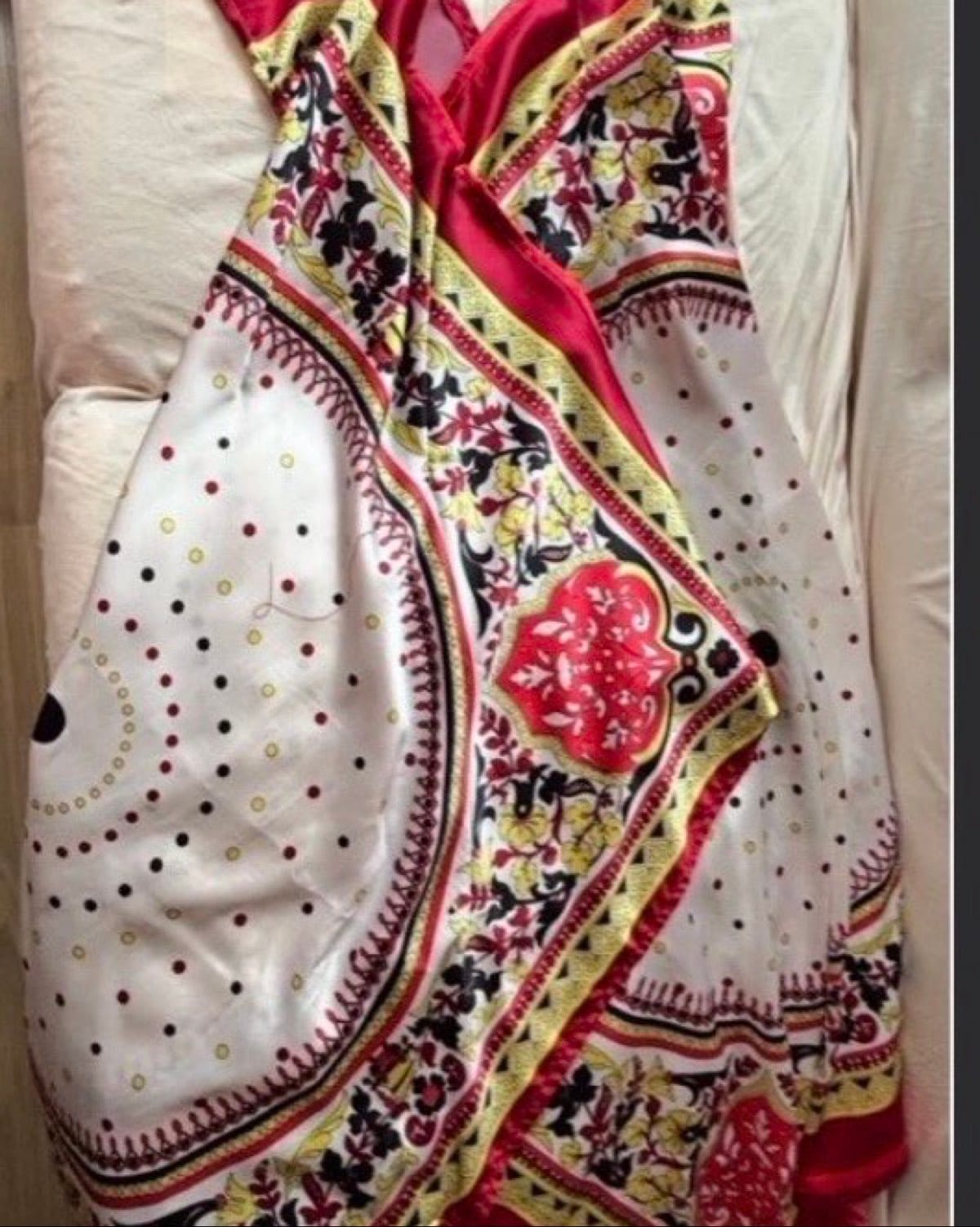 Boho Vibe Maxi Dress with Bold scarf Patterns - Photo 3