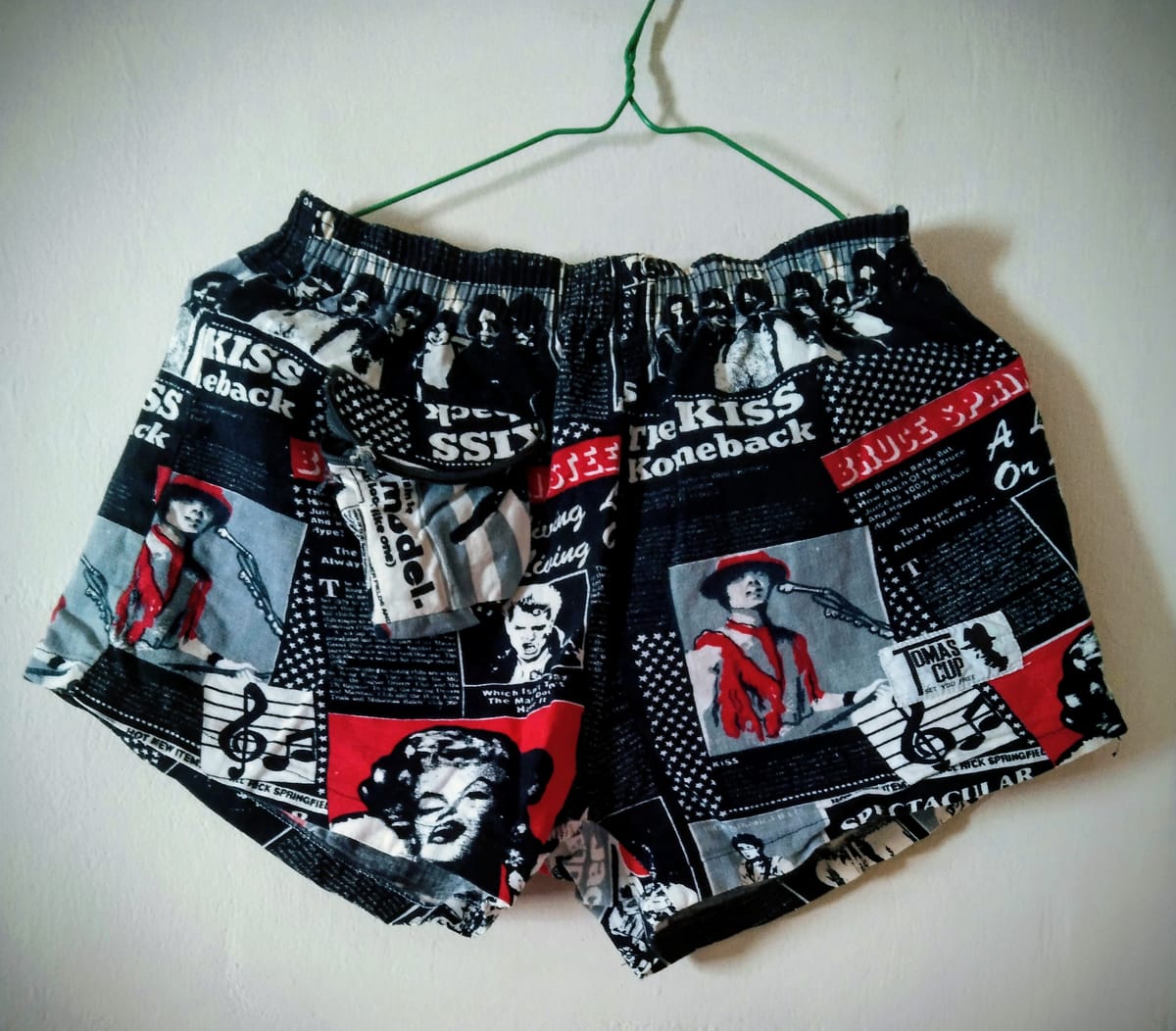 Retro Graphic Print Shorts