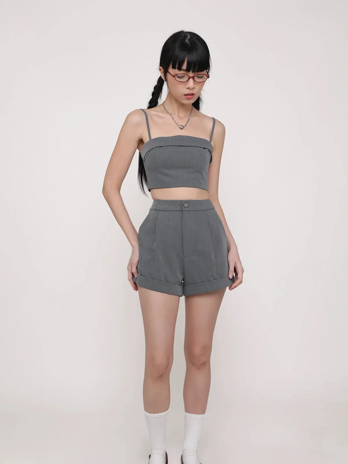 The Tinsel Rack Gemina Padded Crop Top