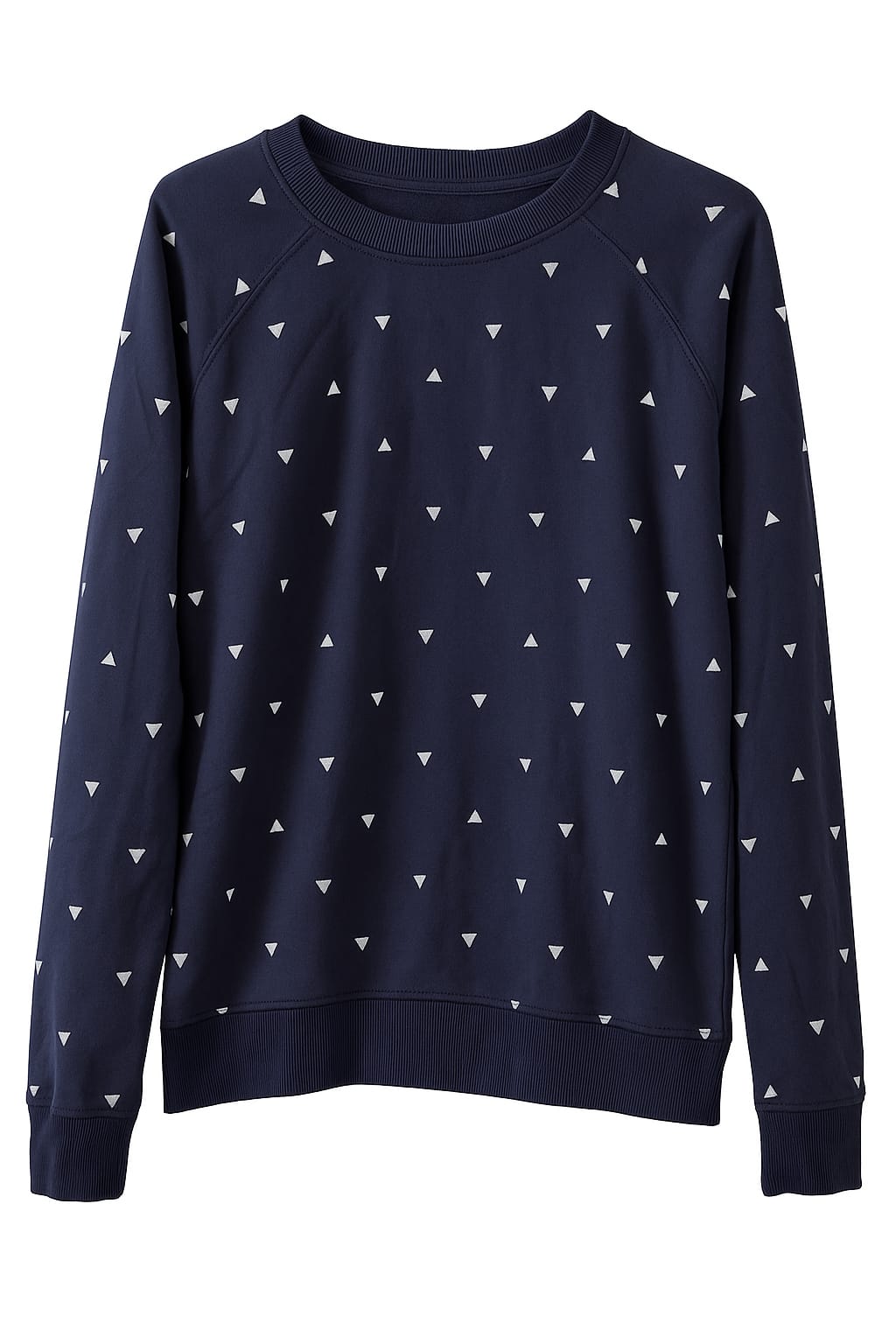 Pull & Bear Pull&Bear Men's Navy Pullover With Triangle Pattern (EUR S / MEX 36) - Photo 4