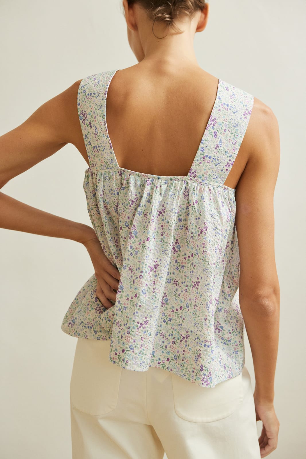 Something To Hold Tent Blouse in Lily Pond - Photo 4