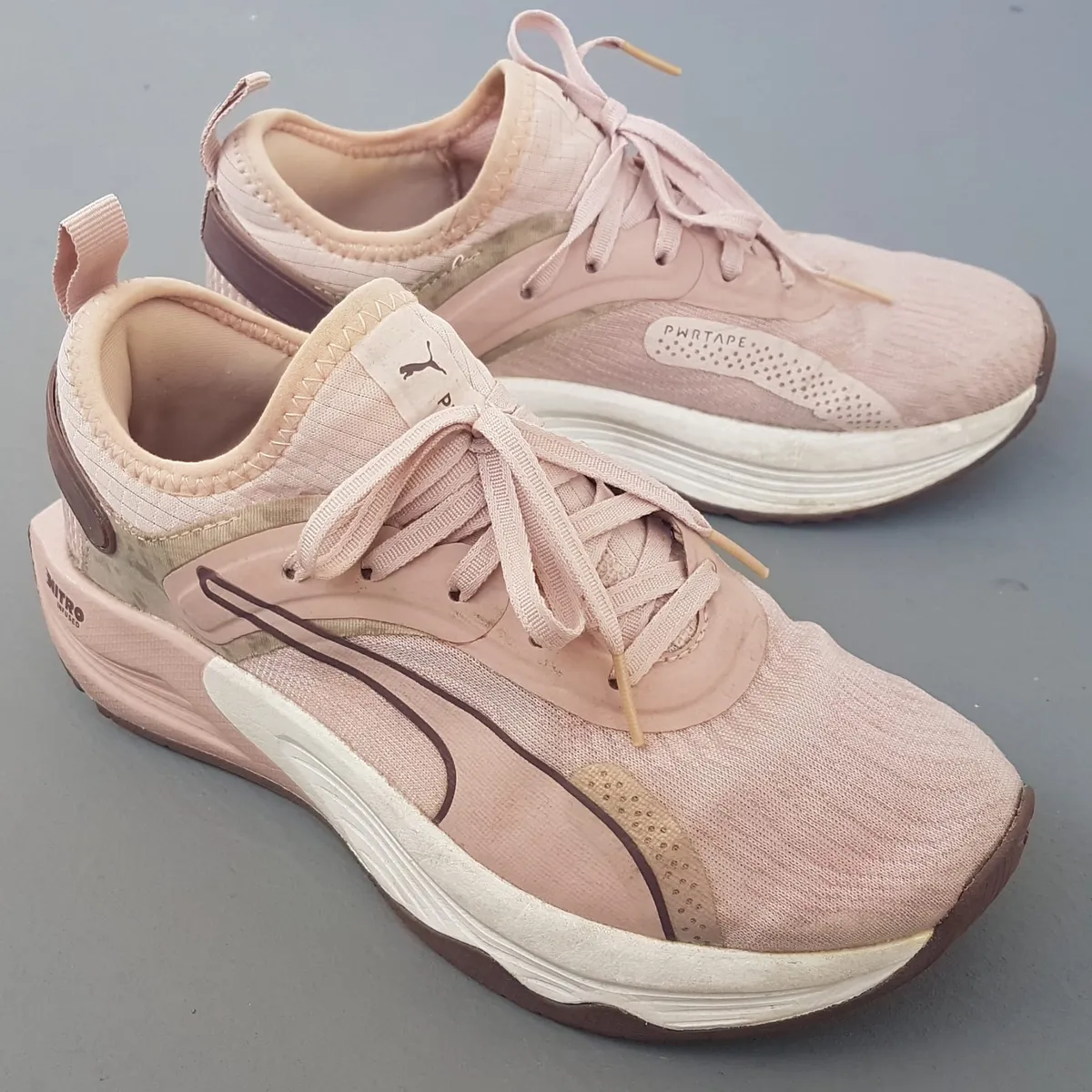 Puma Original PUMA Power XX Nitro Trainers, Designer Sneakers, US 6, UK 3.5, EUR 36, CM 22.5, Rose Quartz & Dusty Plum Model, Running Shoes, Cosmopolitan, Timeless Appeal, Urban Style, Sophistication, Streetwise, Pop Culture, Roadster, Cult Street Fashion - Photo 2