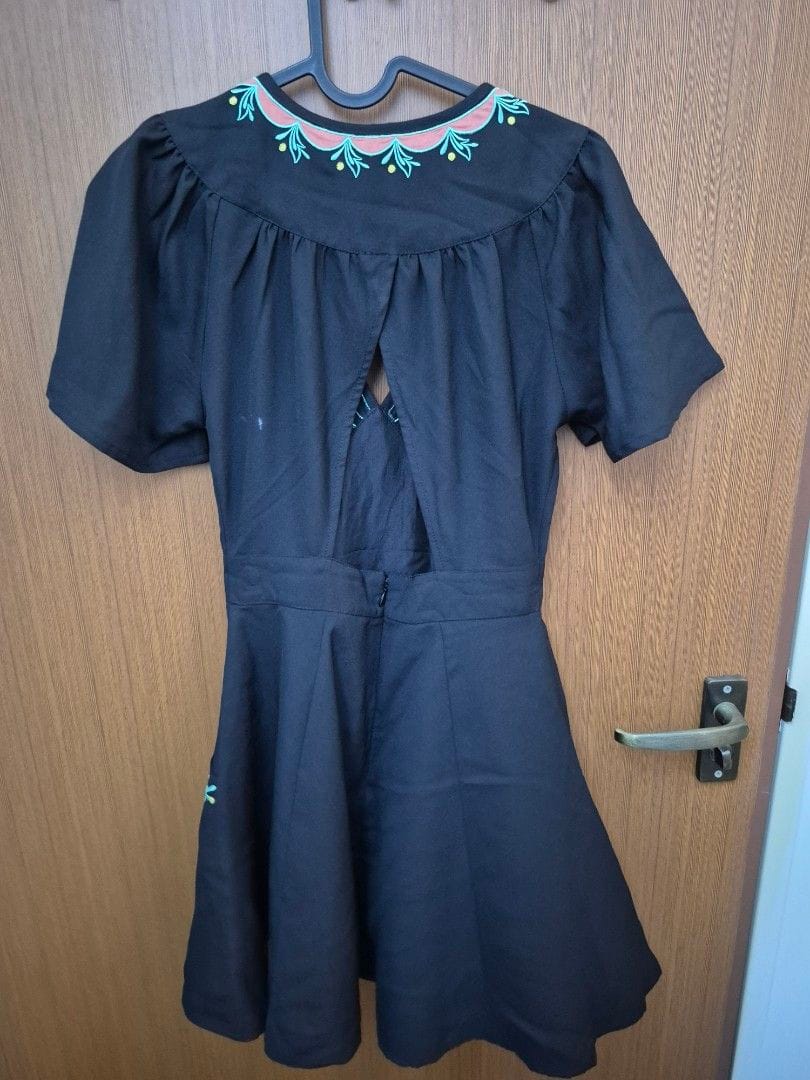 ASOS ASOS Petite Black Embroidered Dress - Size 2, Chic Vibes! - Photo 2