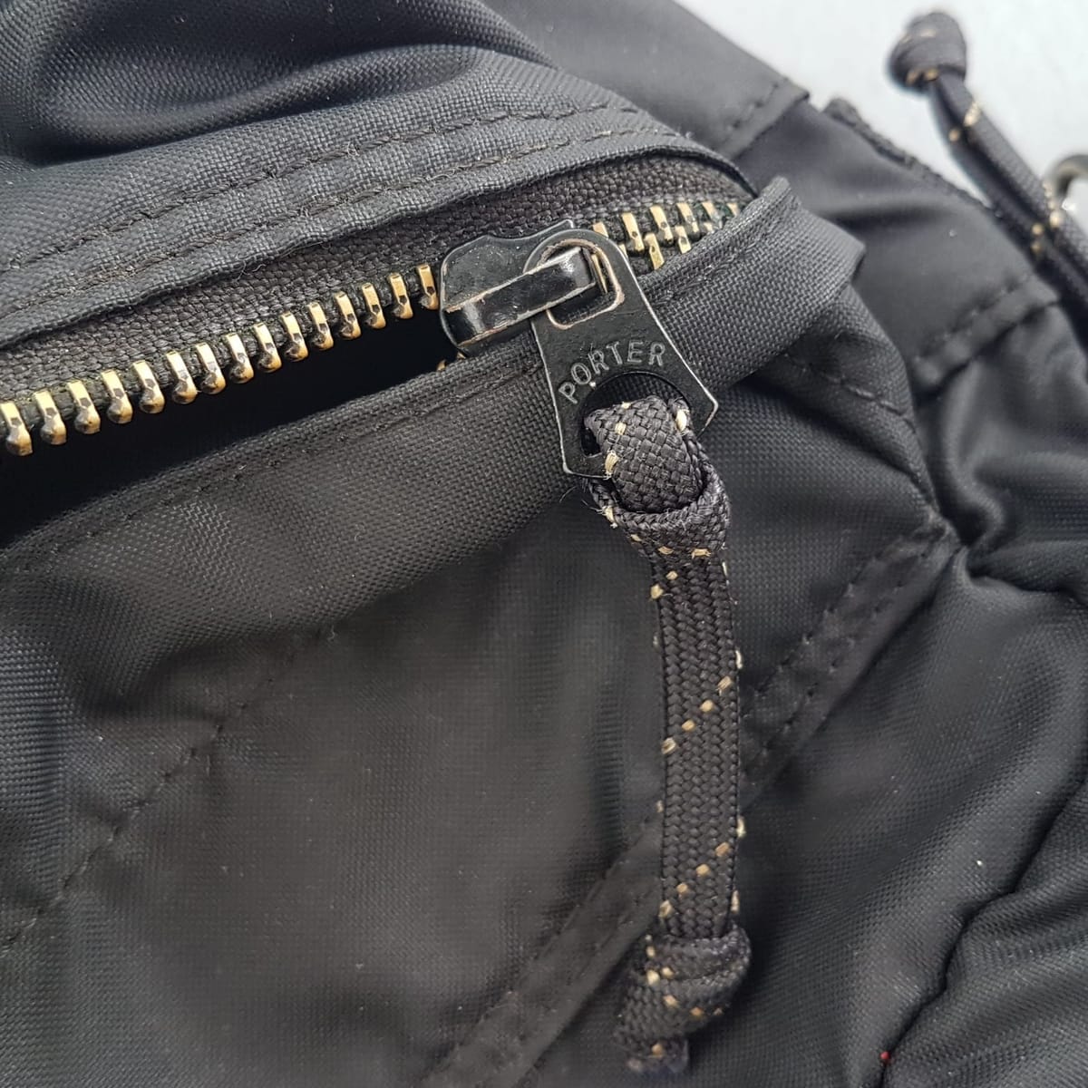 PORTER Original Porter International Crossbody Shoulder Bag, Luxury Black Nylon Bag, Cosmopolitan, Made in JAPAN, Sleek Design, Sling Bag, Travel Pack, Continental, Sophistication, Urban Style, Streetwise, Timeless Appeal, Pop Culture, Active Lifestyle, Everyday Fashion - Photo 7