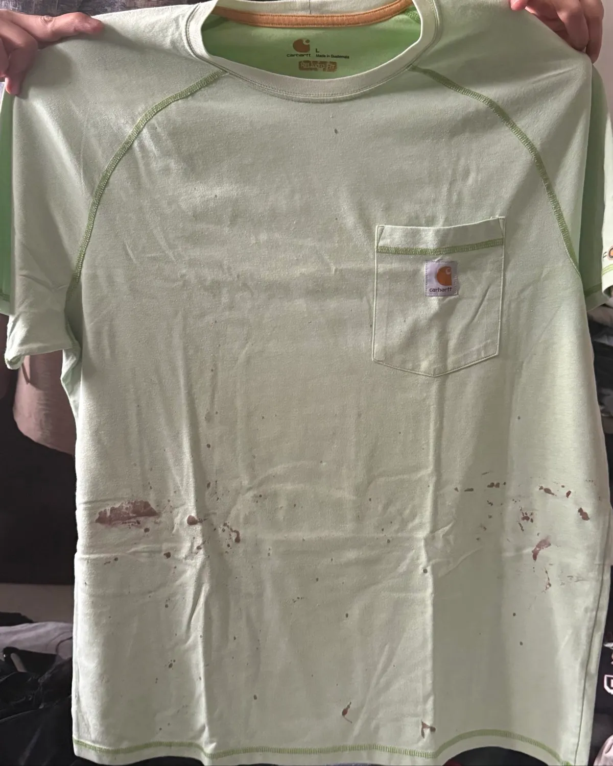 Carhartt Carhartt Mint Green Tee with Pocket