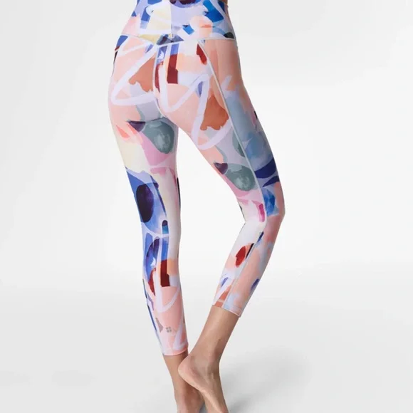 Sweaty Betty Super Sculpt Pocket 7/8 Leggings in Art Print - Photo 4