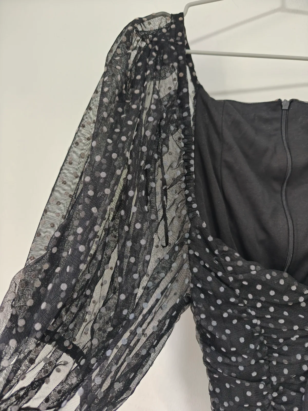 Zara Zara Polka Dot Mesh Dress - Photo 4