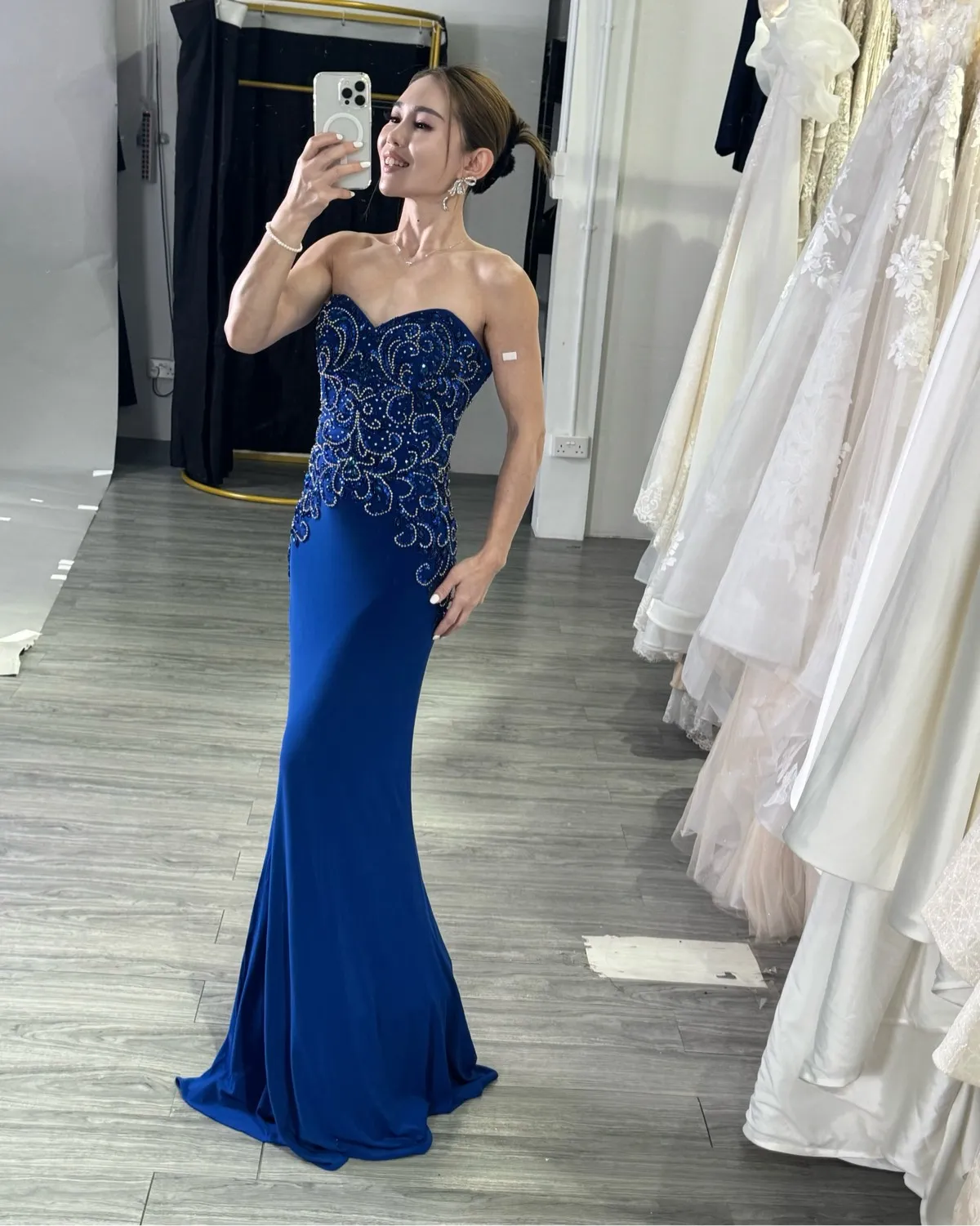 Fazzling Closet Stunning Royal Blue Evening Gown