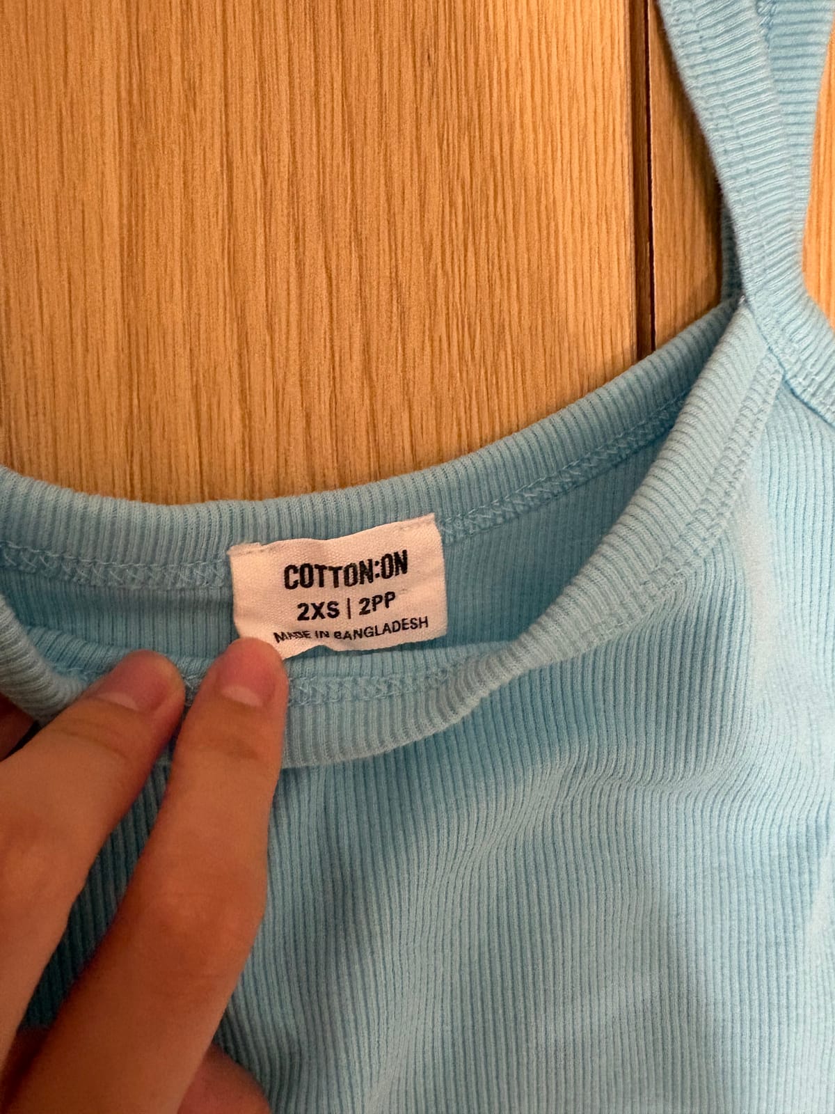 Cotton On Vibrant Teal Ribbed Spaghetti Strap Tank - Photo 2