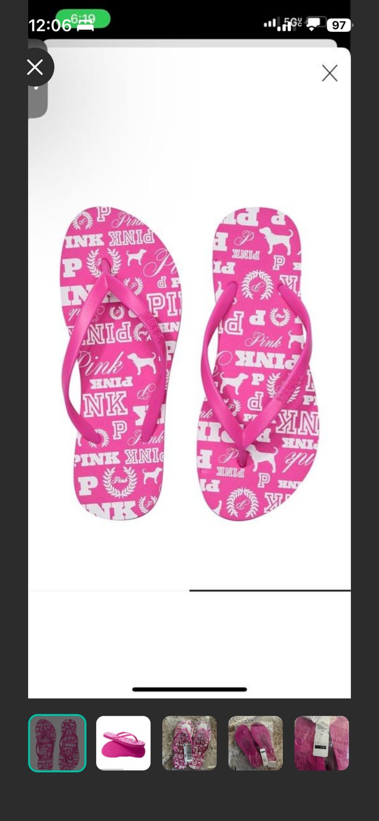 Victoria Secret PINK Flip flops sandals slippers
