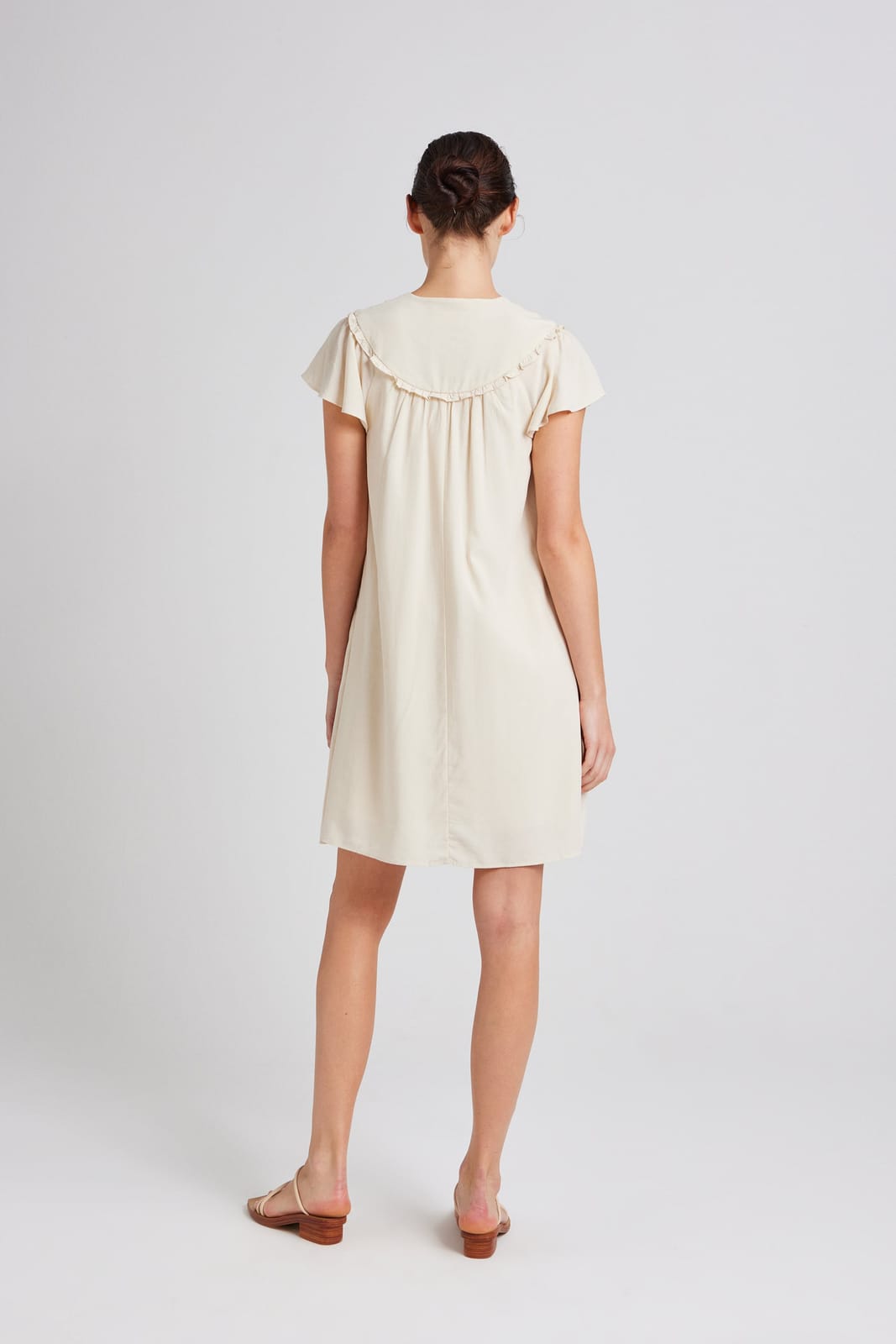 Our Second Nature Our Second Nature Ruffle Collar Shift Dress - Photo 4