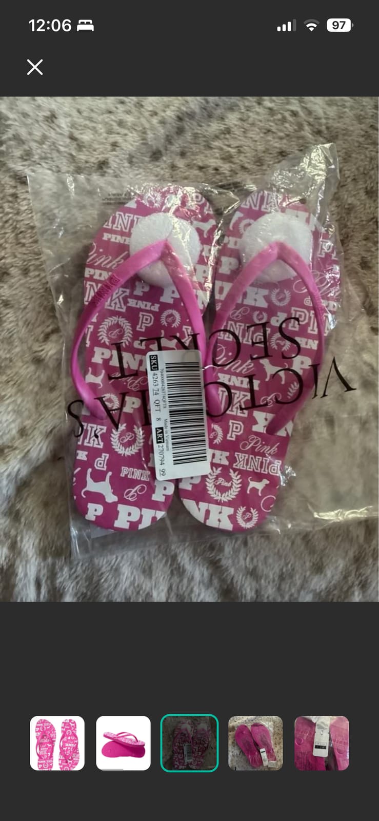 Victoria’s Secret PINK Victoria Secret PINK Flip flops sandals slippers - Photo 2