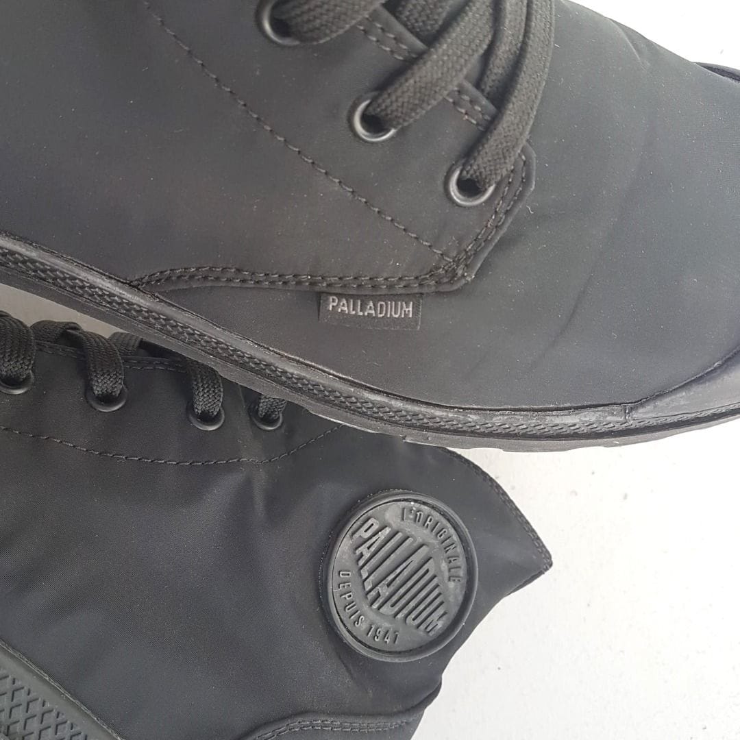 PALLADIUM Black Working Boots, Waterproof Plus, France, US 9, UK 8, EU 42, CM 27, LITE TECH, 6 inches Ankle High Shoes, Sleek Model, Sophistication, Timeless Appeal, Urban Style, Sporty, Outdoor Gear, Pop Culture, Cult Street Fashion, Luxury Lifestyle - Photo 4
