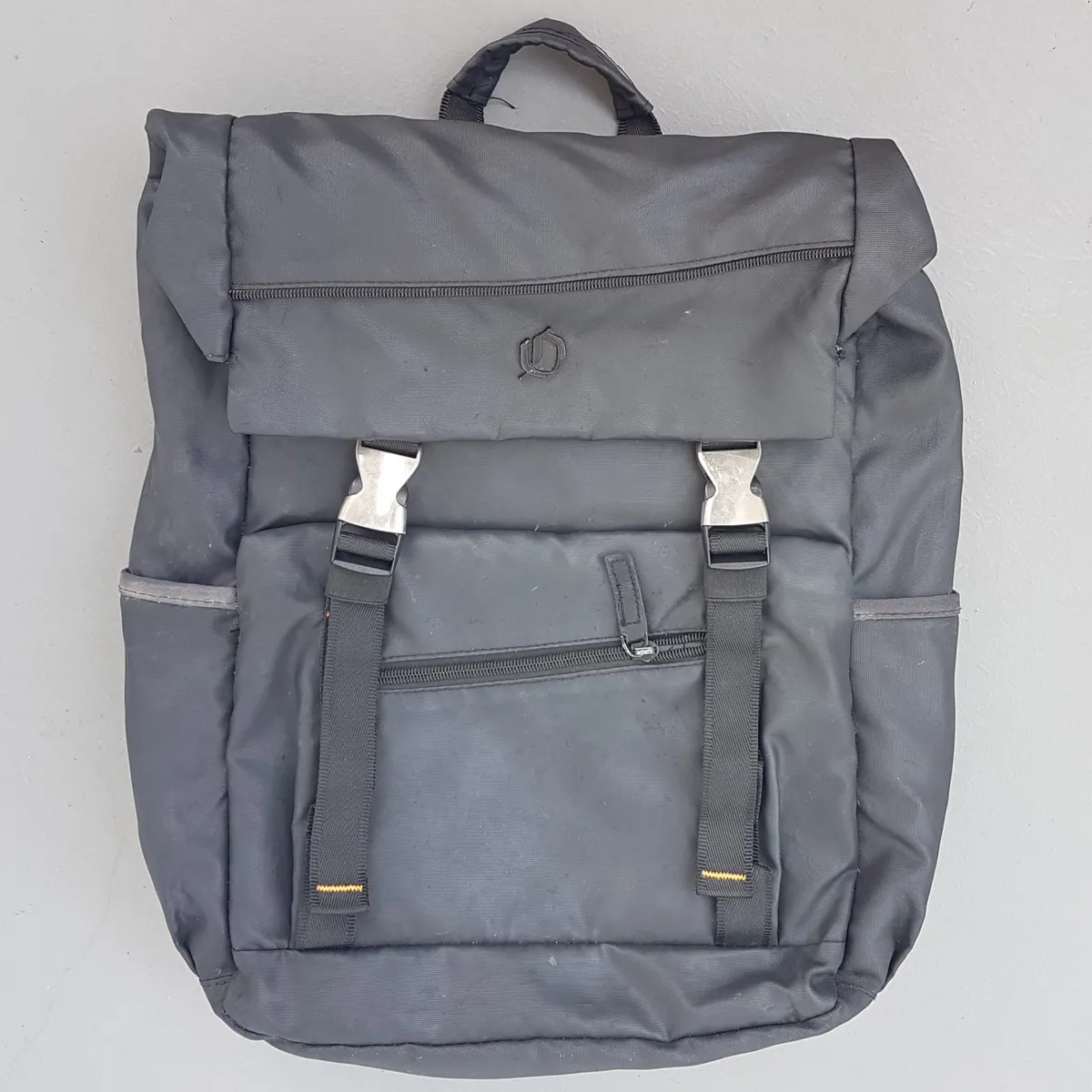 OGIA Exclusive OGIO Backpack, Grayish Black Haversack, Cool Nylon Fold-Over Flap Rucksack, Cosmopolitan, Dual Front Buckle, Laptop Bag, Padded Back, Sophistication, Streetwise, Pop Culture, Urban Style, Timeless Appeal, Everyday Fashion - Photo 7
