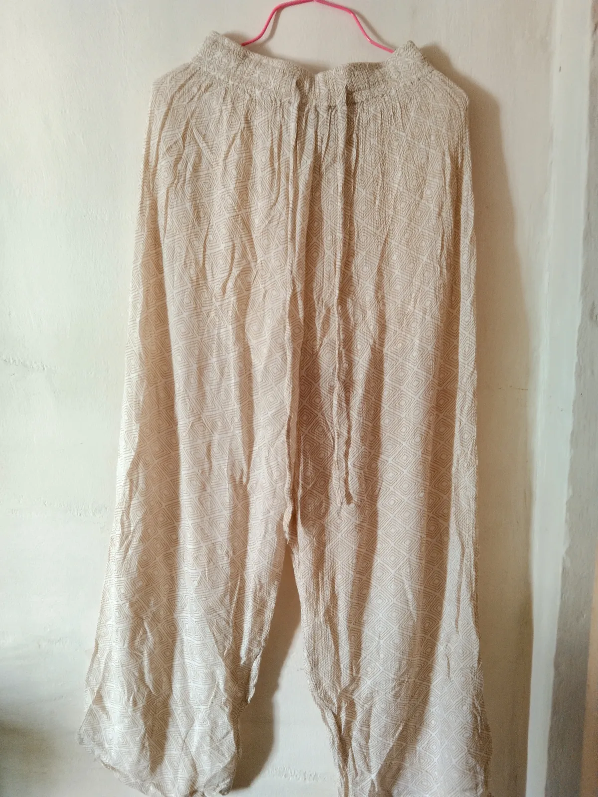 Chill Vibes Beige Patterned Pants