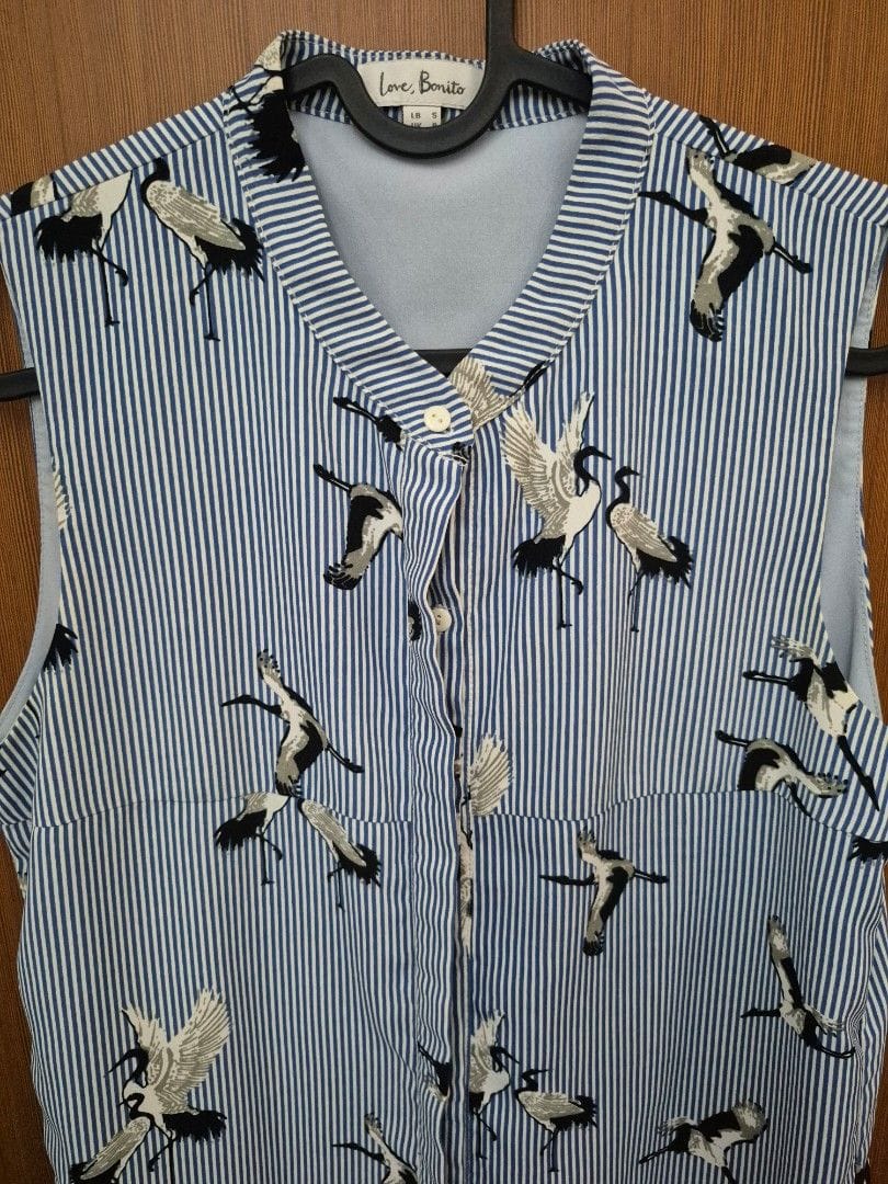 Love Bonito Love, Bonito Crane Print Shirt Dress (Size S) 🔥 - Photo 4