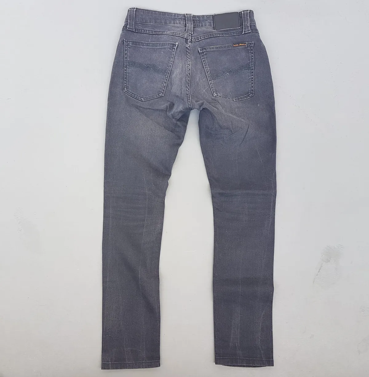 Nudies Original NUDIES Denim Jeans, Black Work Pants, Size 28, Cool Bottoms, Organic Model, made with Love, Straight Cut, Skinny, Urban Style, Elegant, Cosmopolitan, Stylish Trousers, Sophistication, Streetwise, Pop Culture, Timeless Appeal, Everyday Fashion - Photo 9