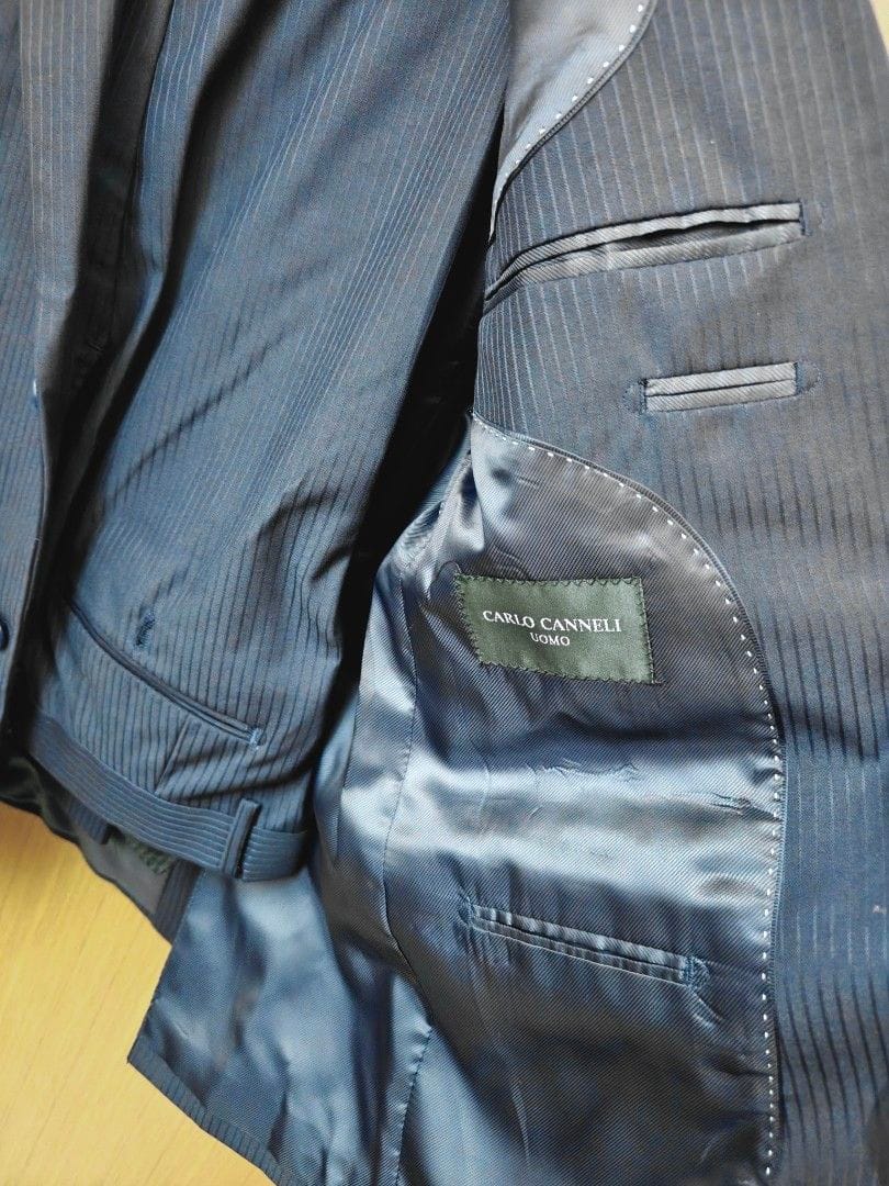 Carlo Cannelli Classy Navy Blue Suit - Carlo Cannelli Uomo (Size M) - Photo 5