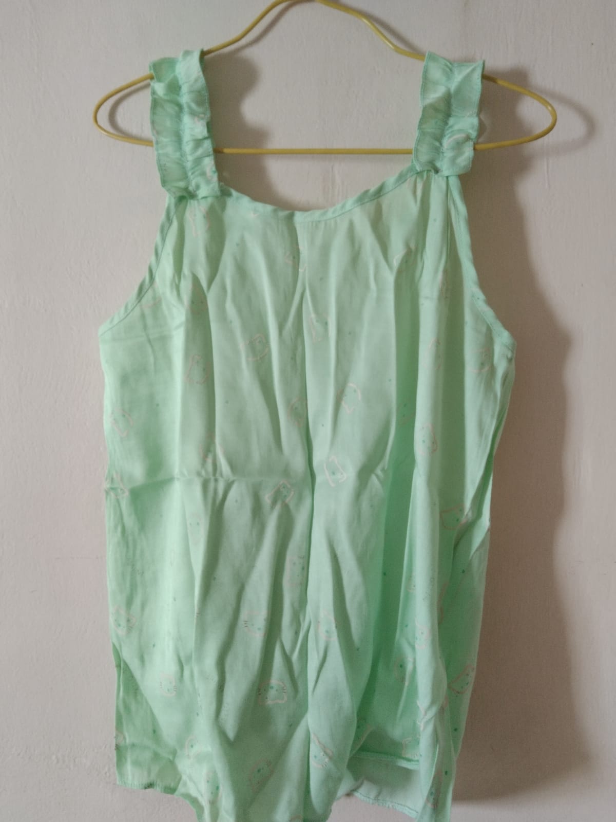 Cute Mint Green Sleeveless Top