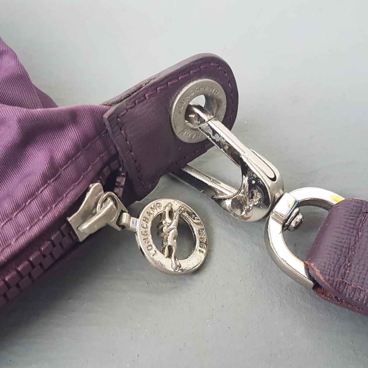 LONGCHAMP Longchamp Le Pliage Neo XS Shoulder Bag, Original LONG CHAMP Tote Bag, Purple Color, Cosmopolitan, Cool & Inspiration, Crossbody Strap, Sling Bag, Haute Couture, Luxury Canvas Designer Bag, Sleek Leather Handle & Flap, Urban Style, Pop Culture - Photo 4
