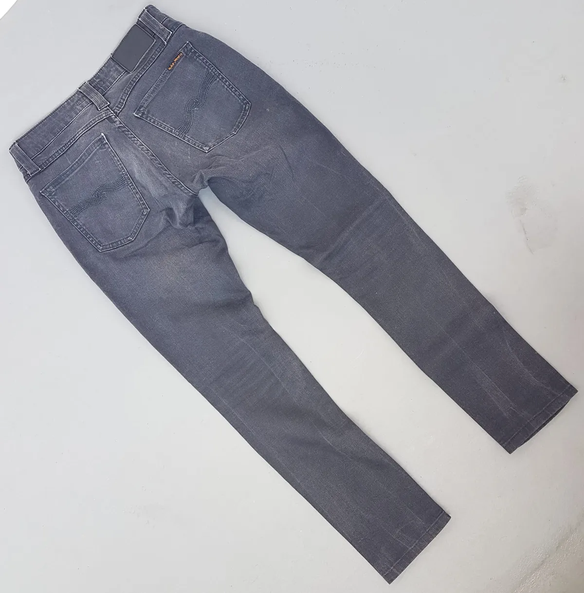 Nudies Original NUDIES Denim Jeans, Black Work Pants, Size 28, Cool Bottoms, Organic Model, made with Love, Straight Cut, Skinny, Urban Style, Elegant, Cosmopolitan, Stylish Trousers, Sophistication, Streetwise, Pop Culture, Timeless Appeal, Everyday Fashion - Photo 2