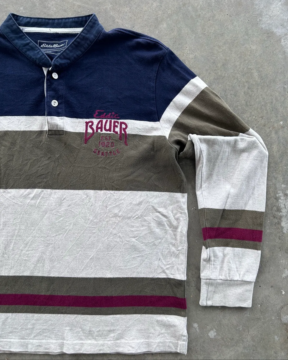 Eddie Bauer Eddie Bauer Retro Striped Rugby Polo - Photo 2