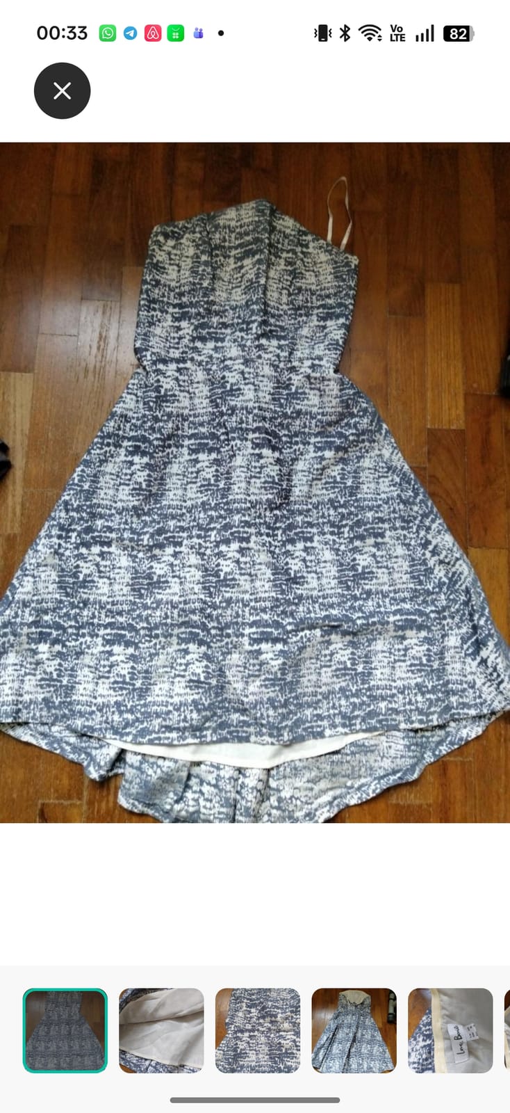 Love Bonito Chic Textured High-Low Cocktail Dress