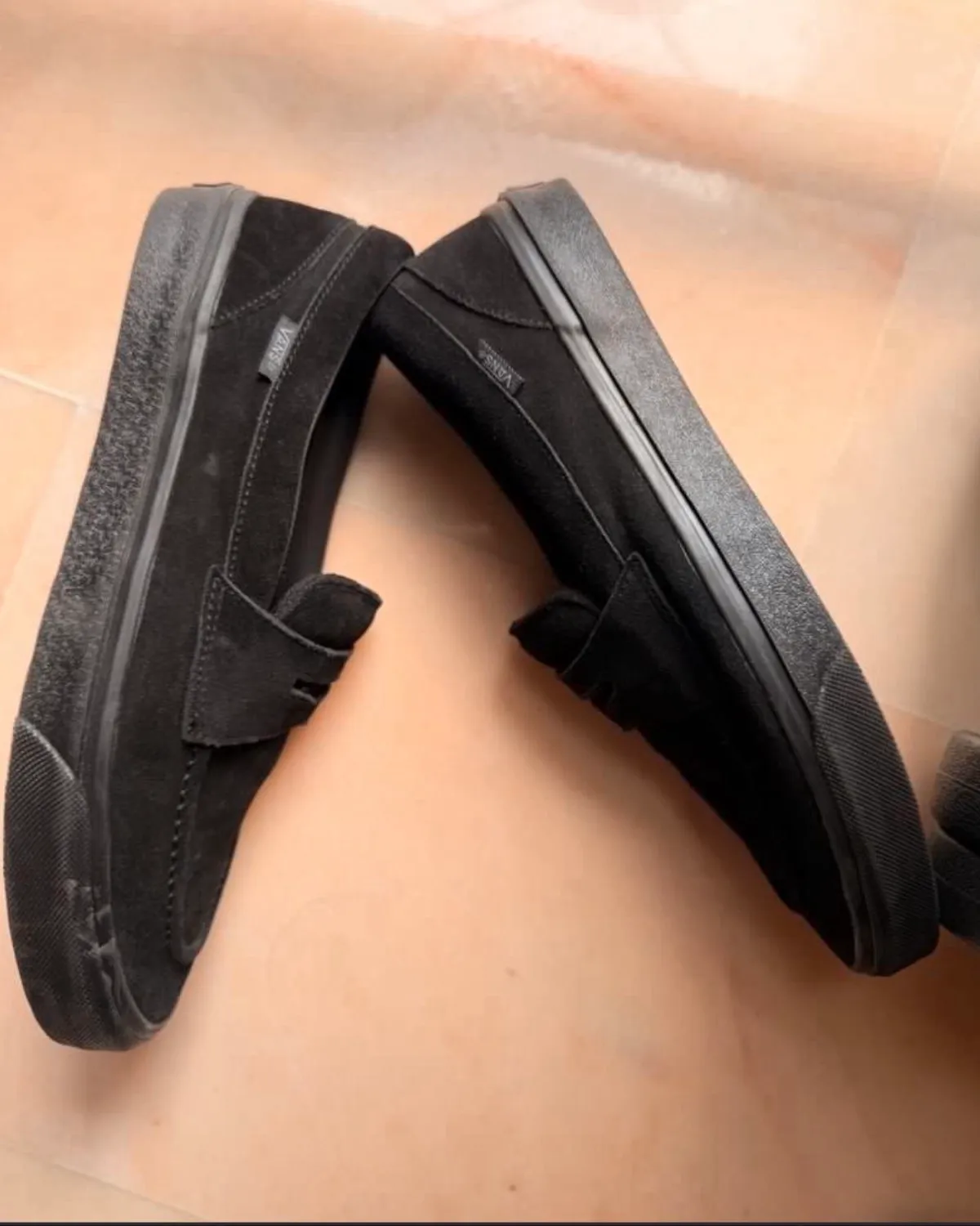 Vans Vans Black Suede Penny Loafers - Photo 3