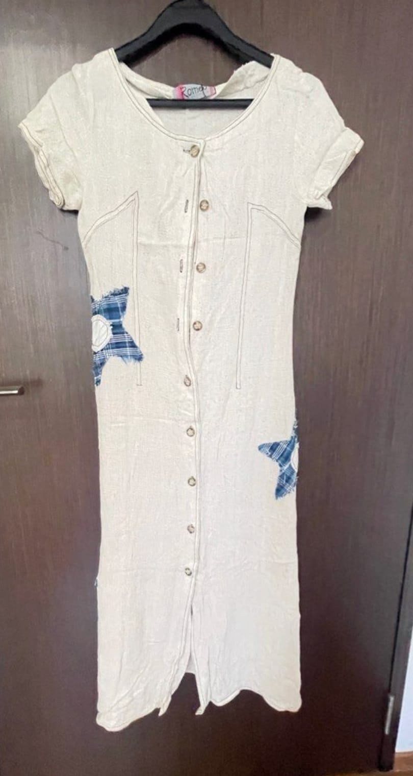 Roma Cottagecore Button-Up Maxi Dress