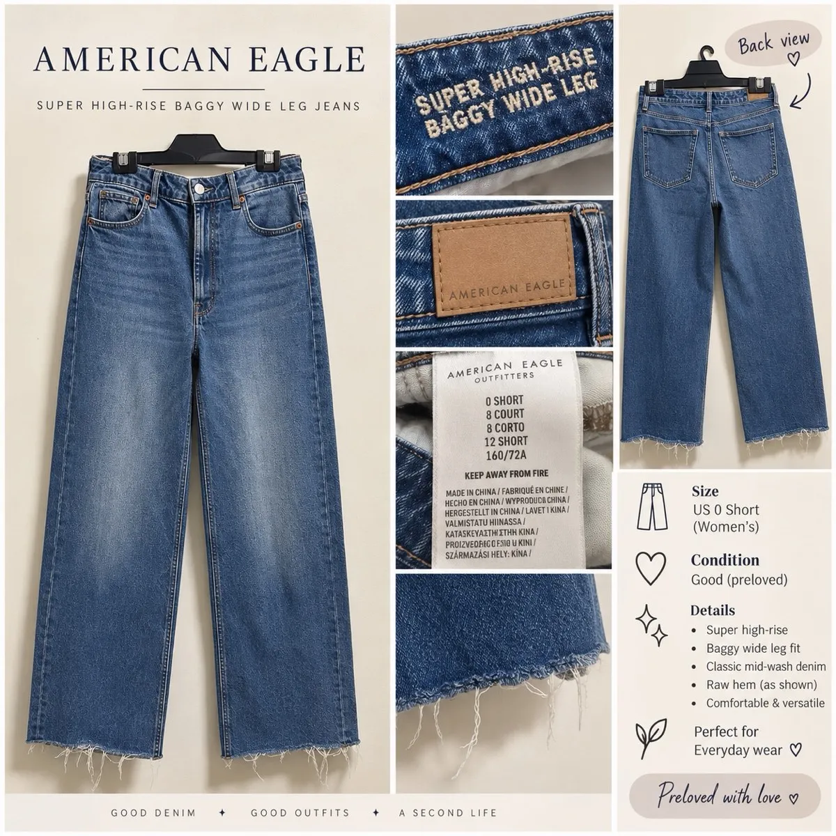 American Eagle American Eagle Super High-Rise Wide Leg Jeans