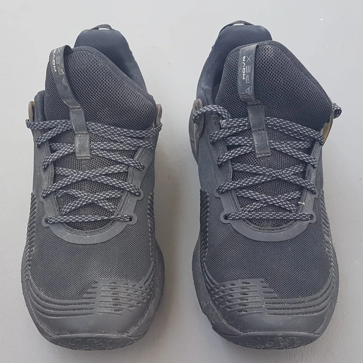 UNDER ARMOUR Original UA HOVR™ Apex Training Shoes, US 10, UK 9, EUR 44, CM 28, UA Black Sneakers, Orange Accents, Cosmopolitan, Versatile Cross Trainer, Urban Style, Soft Running Cushioning, Weightlifting Stability, Timeless Appeal, Pop Culture, Cult Street Fashion - Photo 5