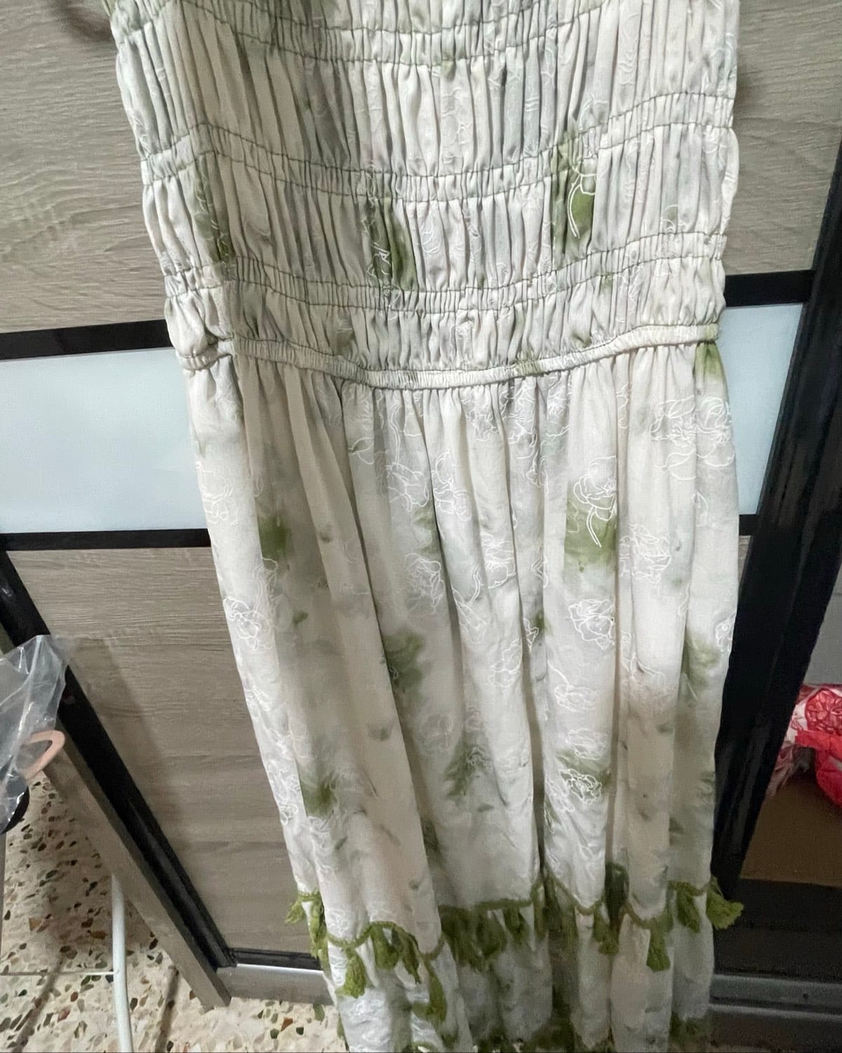Floral Shirred Strappy Dress - Photo 4