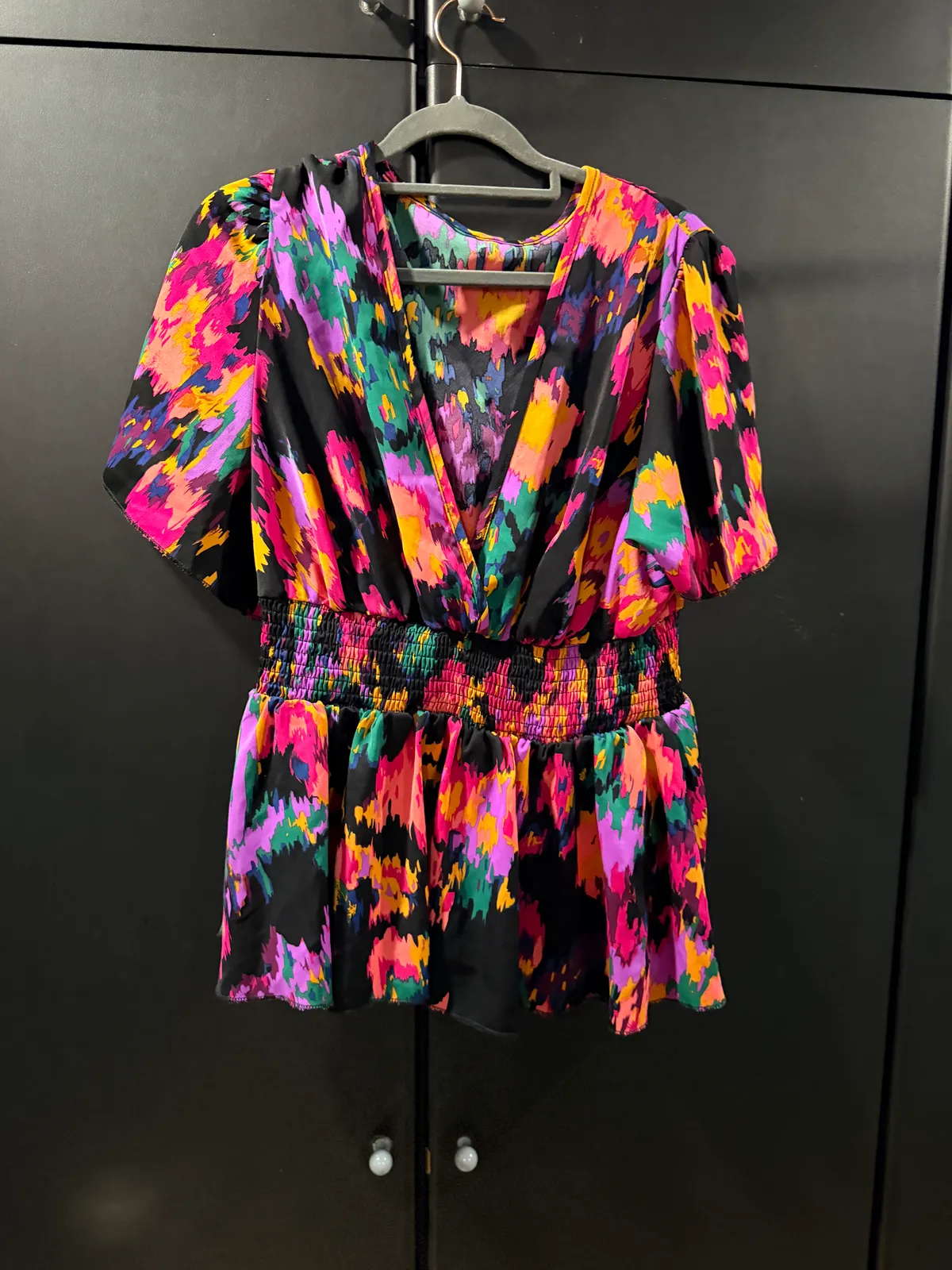Vibrant Multicolour Abstract Dress