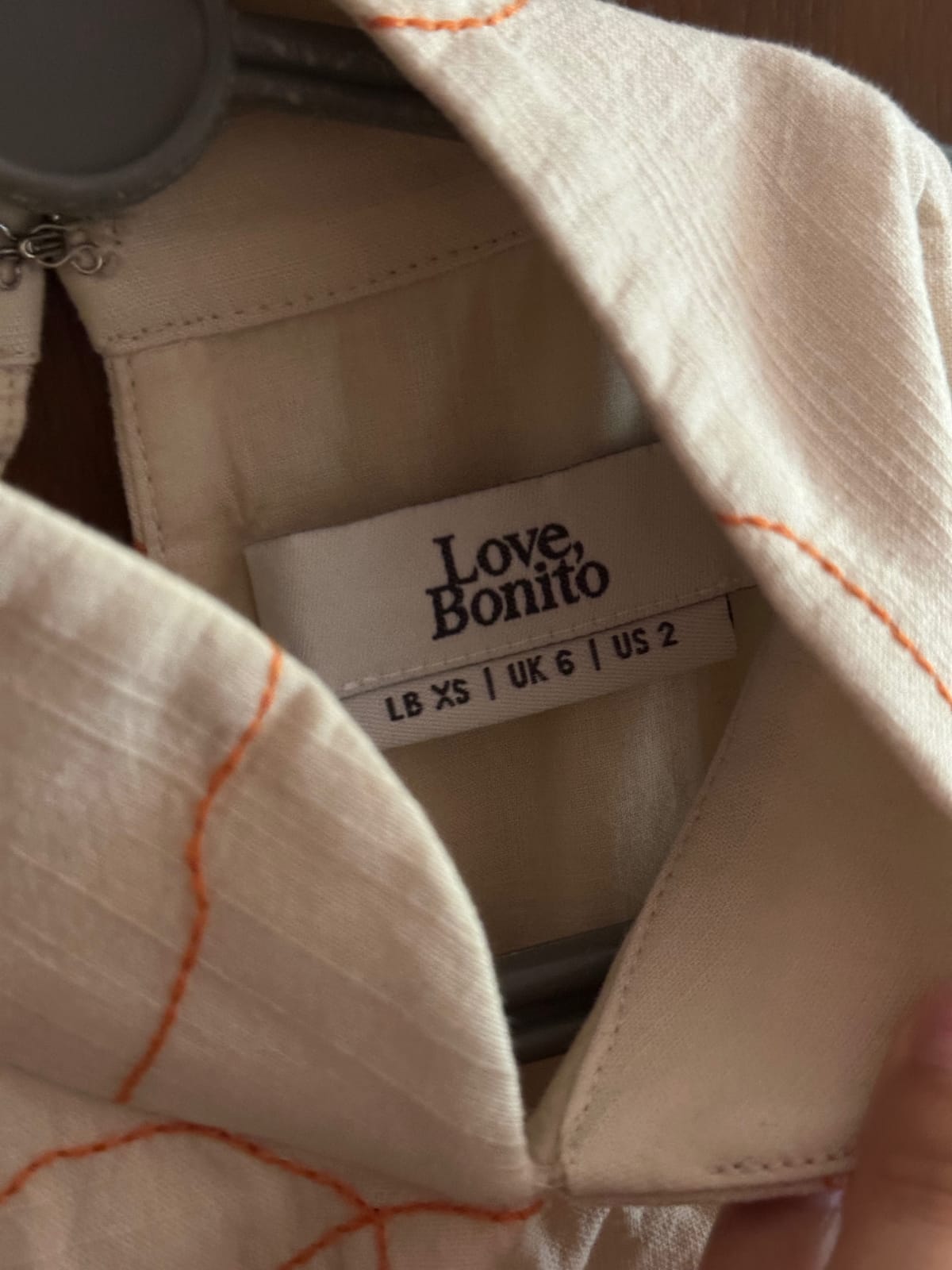 Love bonito Martina Embroidered Mandarin Collar Mini Dress - Photo 3