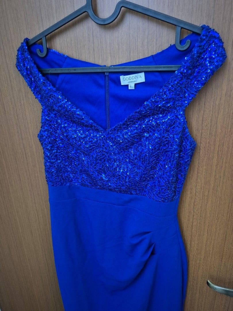Godiva Godiva Blue Sequin Dress (UK 8) – Perfect for Glam Nights! - Photo 3