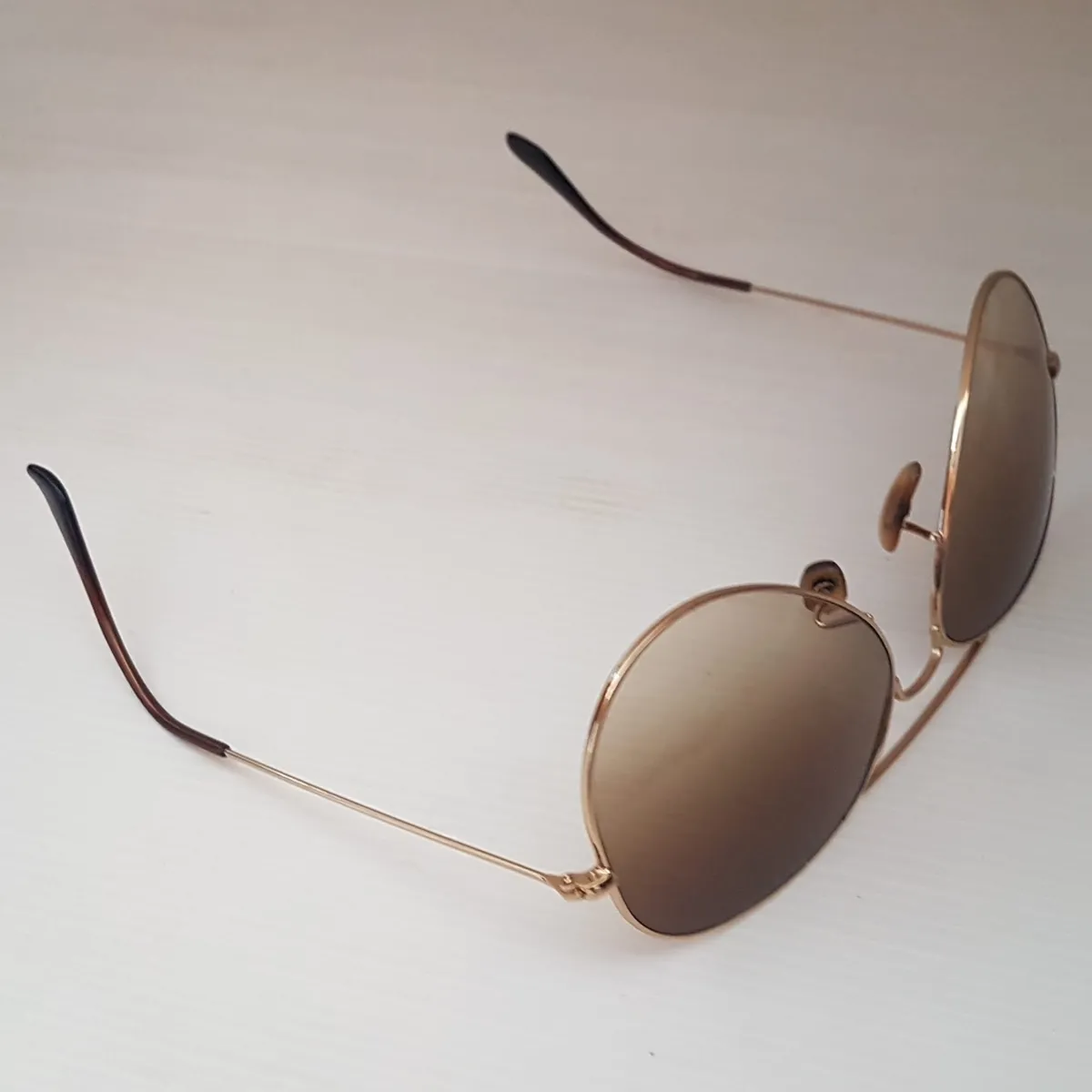 RAYBAN Original RAYBAN Sunglasses, Model RB3025, Aviator LARGE Metal 001, RETAIL $295, Bausch & Lomb USA, Gold Frame, Brown Gradient Lenses, Full Rim, Cat 3 UV Protection, Polarized, Classic Aviator Eyewear, Top Gun, Maverick, Tom Cruise, Legendary Pilot Fashion - Photo 5