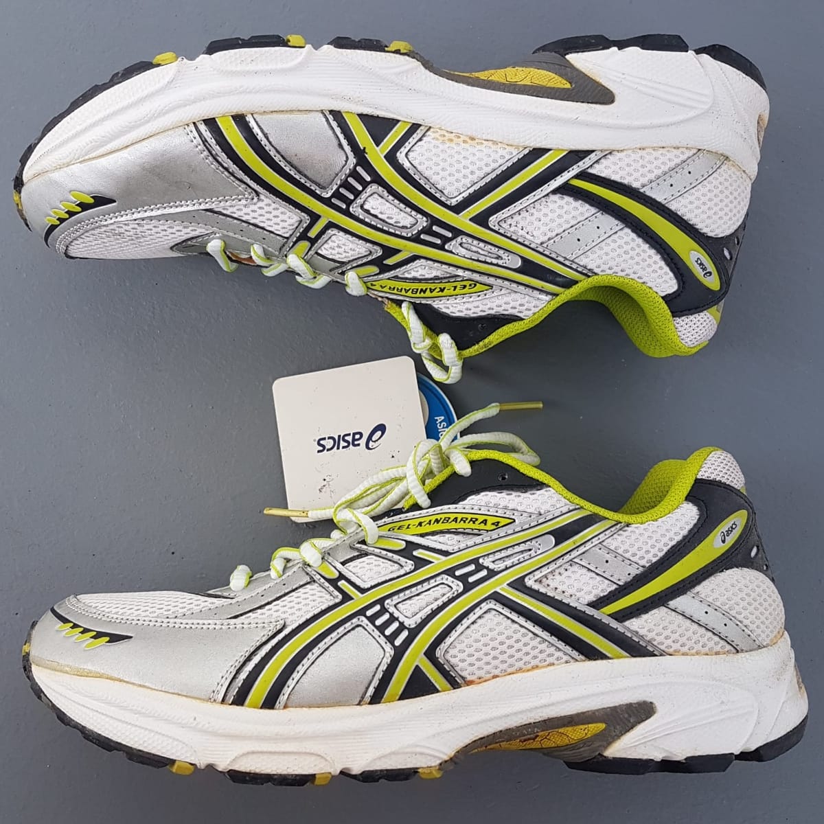 ASICS  Original Asics Designer Sneakers, JAPAN, Asics Gel-Kanabarra 4 SP, Cosmopolitan, Sleek White Running Shoes with Yellow Accents, ASICS® GEL-Kanbarra® 4, EUR 40, US 7, Sophistication, Streetwise, Pop Culture, Roadster, Cult Street Fashion, Active Lifestyle - Photo 3