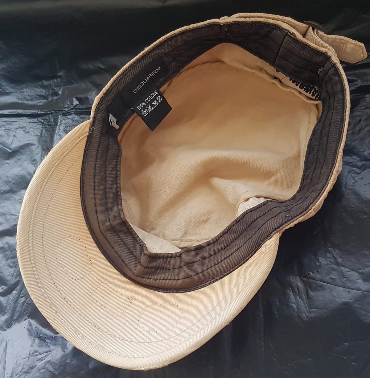 DSQUARED2 Luxury Dsquared² Designer Cap, 1964, Cosmopolitan, Cool DS2 Khaki Baseball Cap, MEDIUM, One of the Rarest Model, Limited Edition, Sleek Slogan, Mean Motherfuckin’ Marina 10 Worldwide Cruising, Car Rally, F1 Racing, Jockey Cap, Roadster, Timeless Appeal - Photo 5