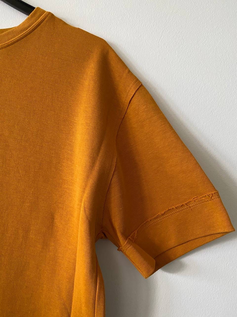 Zara ZARA Oversized Mustard Brown/Pumpkin Orange Minimalist Dress (S) - Photo 3