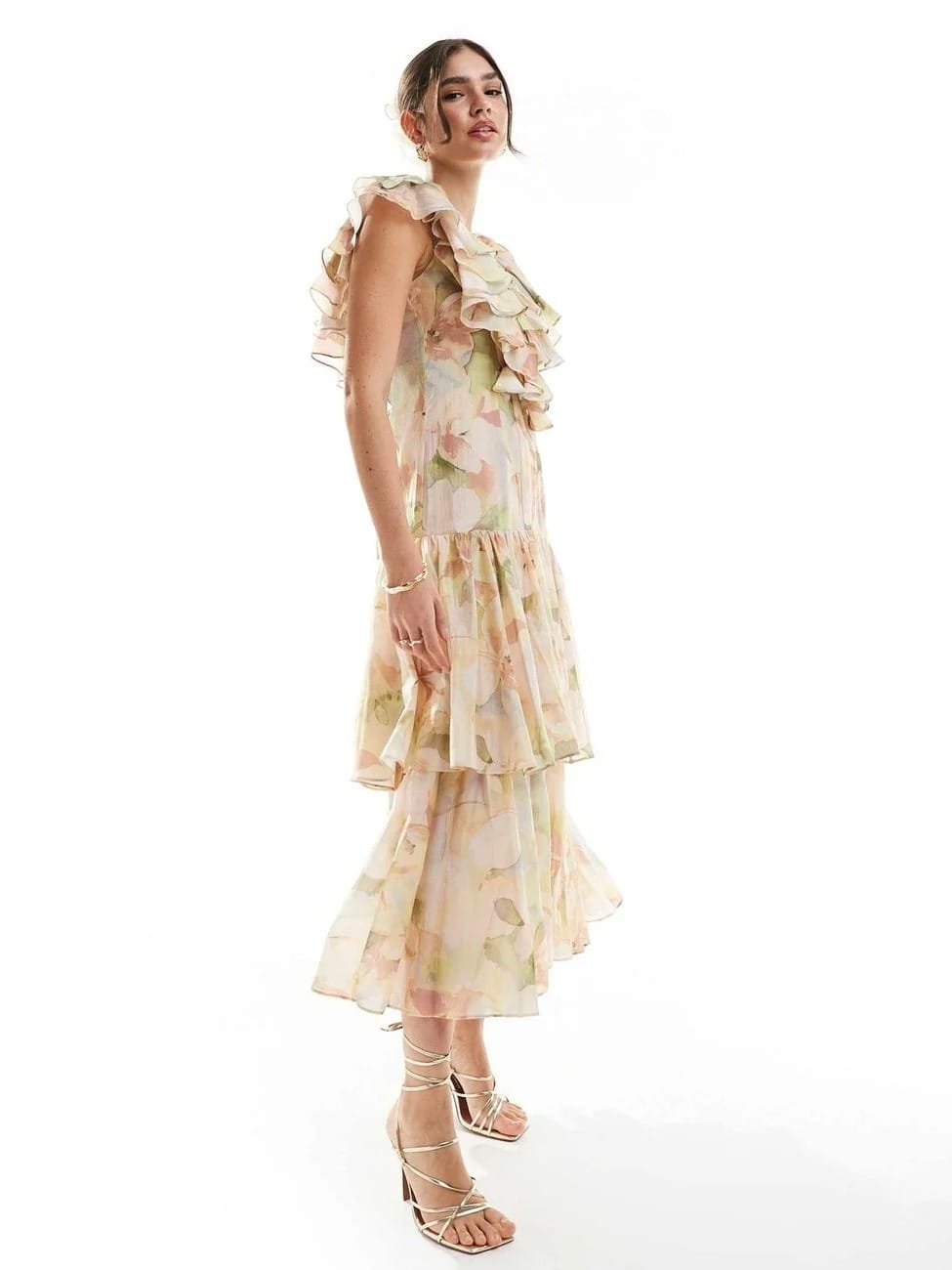 &other stories &Other Stories tiered maxi dress with ruffle details - Photo 2