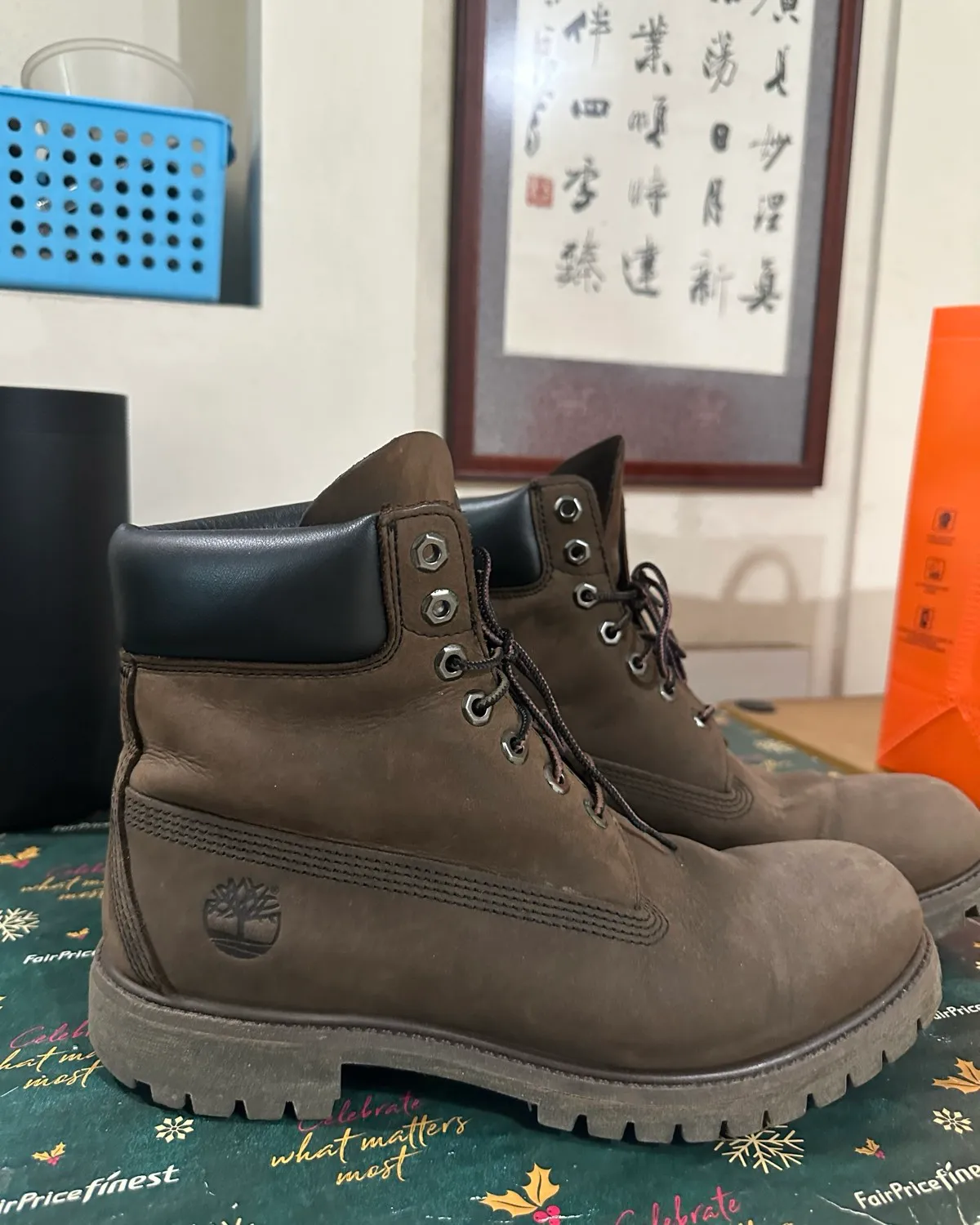 Genuine Timberland 6-Inch Premium Boots – Brown, US 9.5W / 275mm