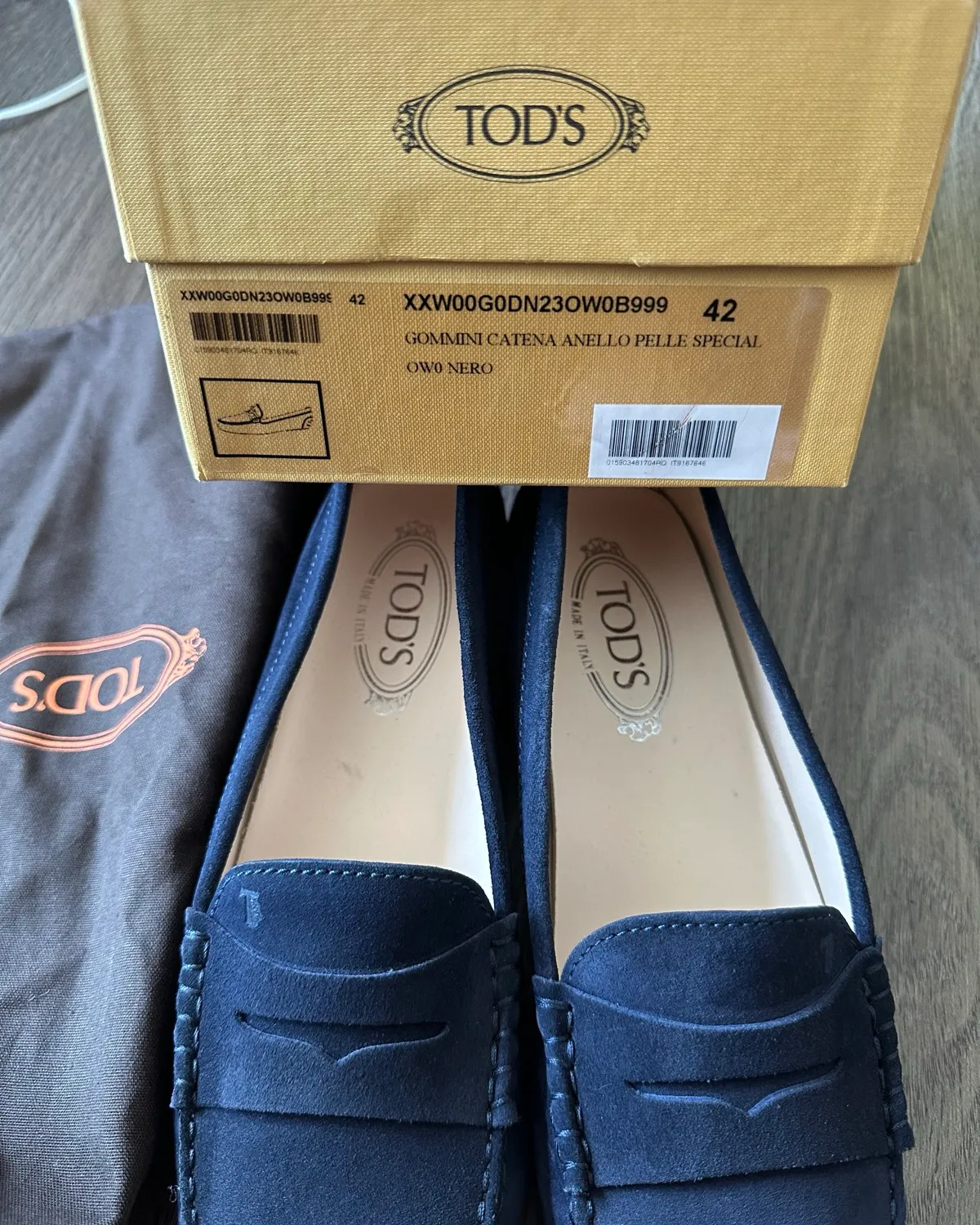 TOD’S Chic Tod’s Navy Suede Loafers - Photo 6
