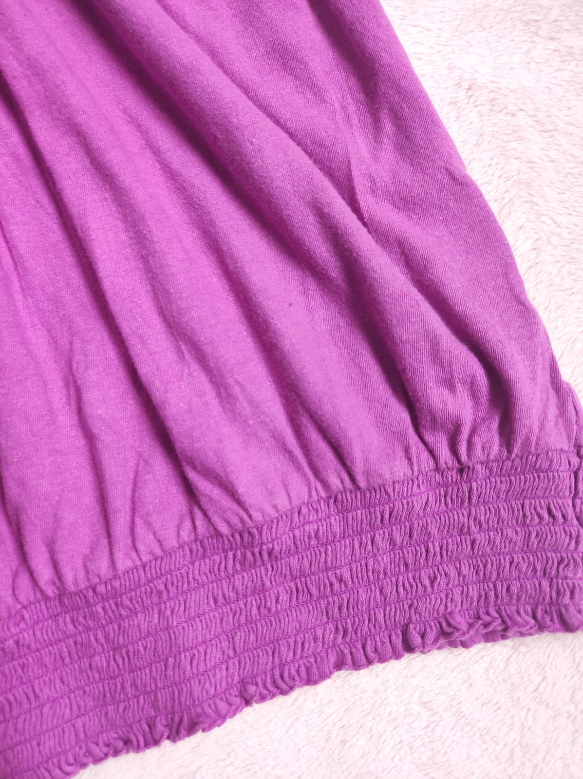 Fuschia Purple Halter Cut Y2K Tank Top  - Photo 4