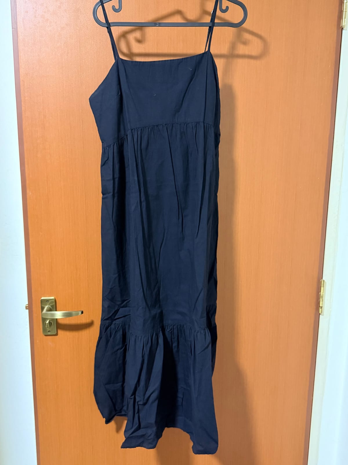 Minimalist Navy Midi Dress
