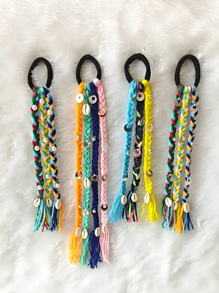 Colourful Boho Hair Ties