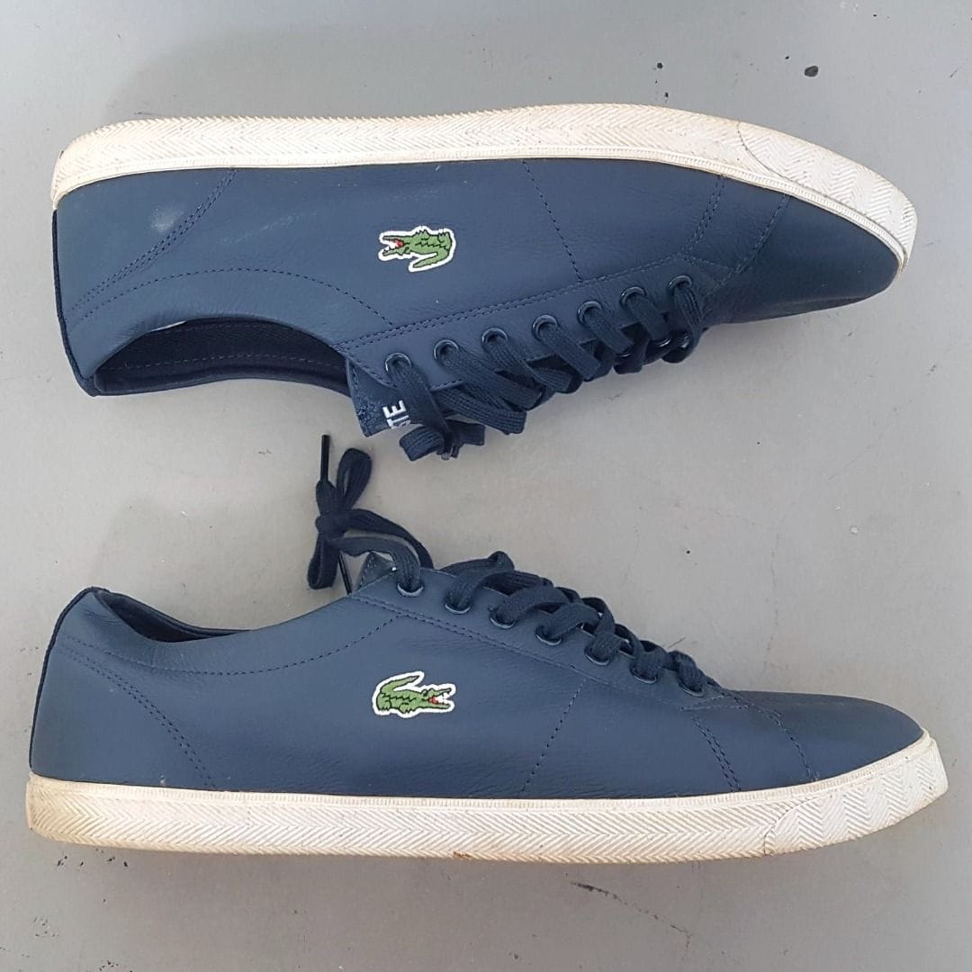 Lacoste Retro Navy Leather Sneakers - Classy & Comfy Vibes (US 12, UK 11, EU 46,) - Photo 3