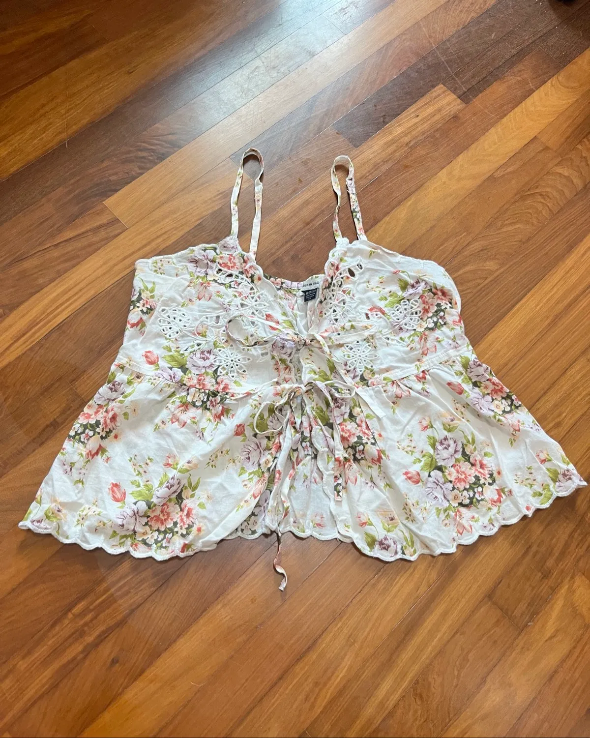 American Eagle tie-front tank top